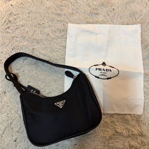 Prada Black Nylon Shoulder Bag